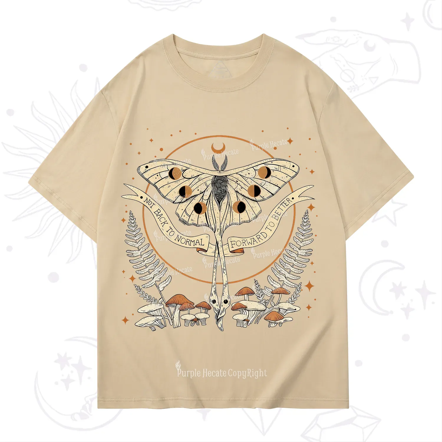 Purplehecate Celestial Moth T-Shirt