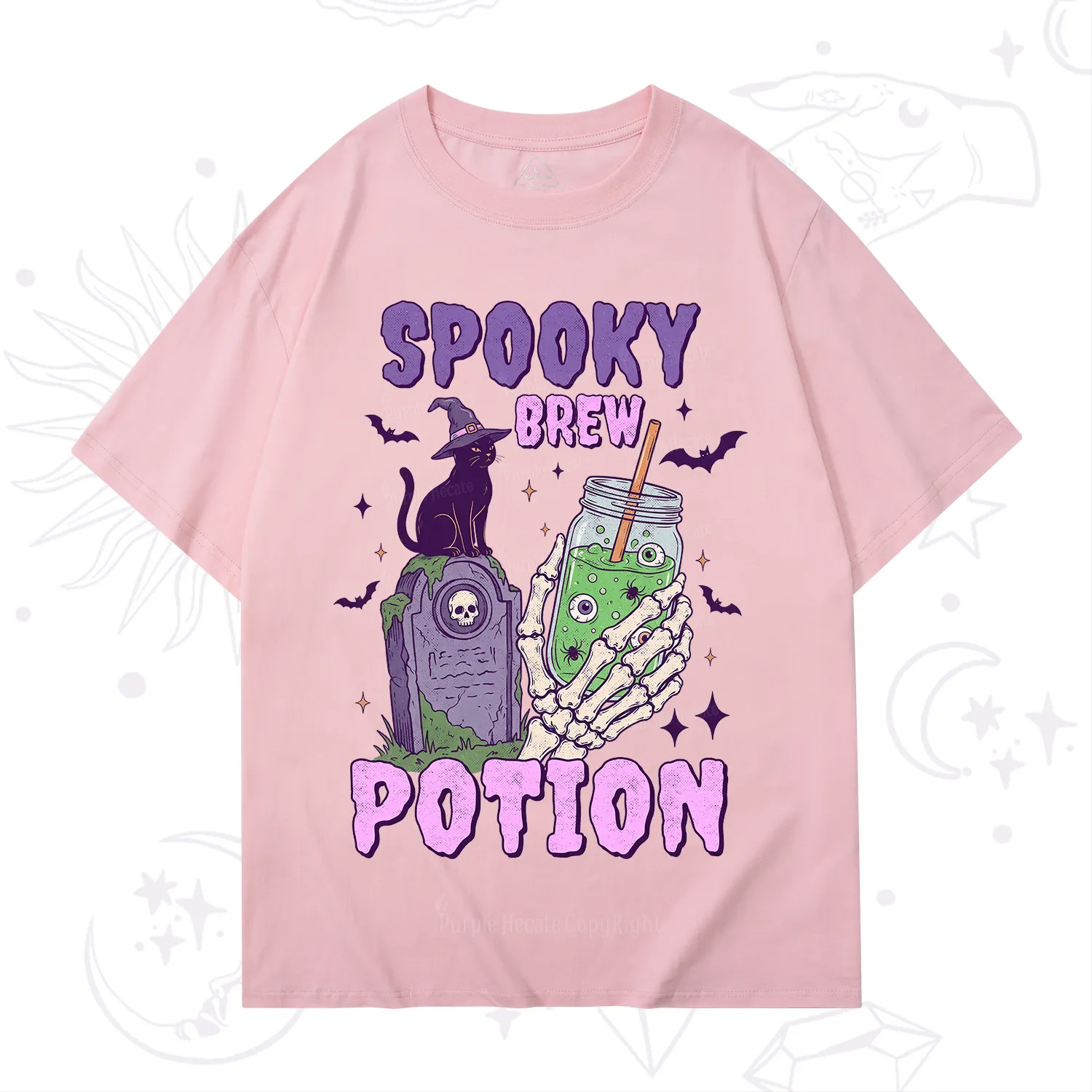 Purplehecate Spooky Brew Potion Halloween T-Shirt