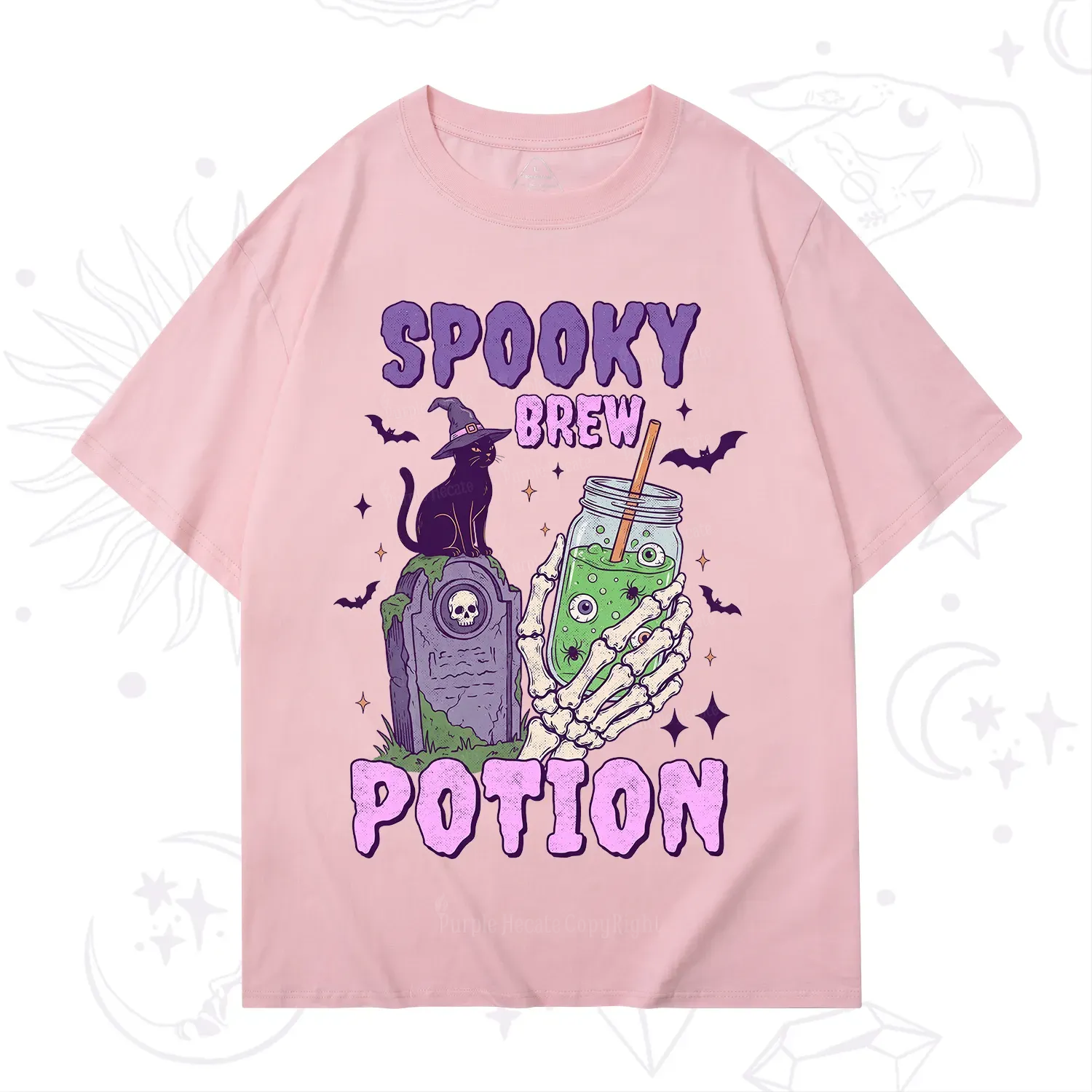 Purplehecate Spooky Brew Potion Halloween T-Shirt
