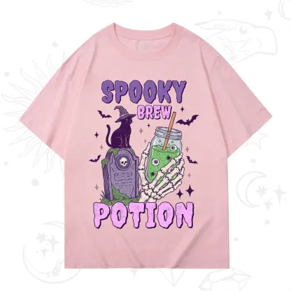 Purplehecate Spooky Brew Potion Halloween T-Shirt