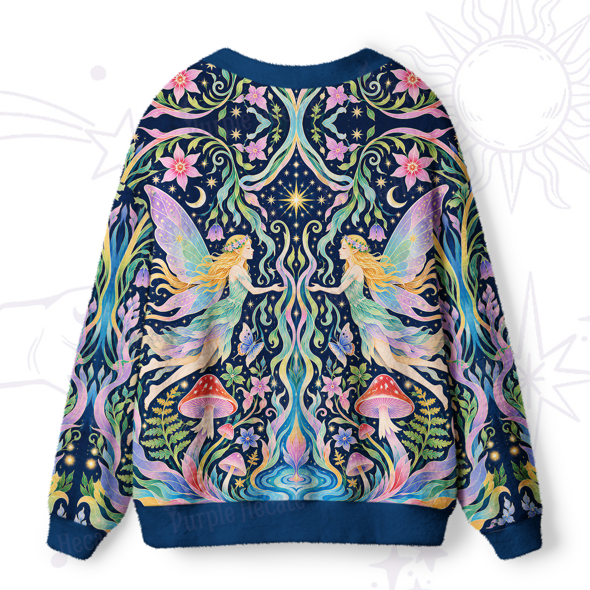 Purplehecate Forest Fairy Ugly Cardigan Sweaters