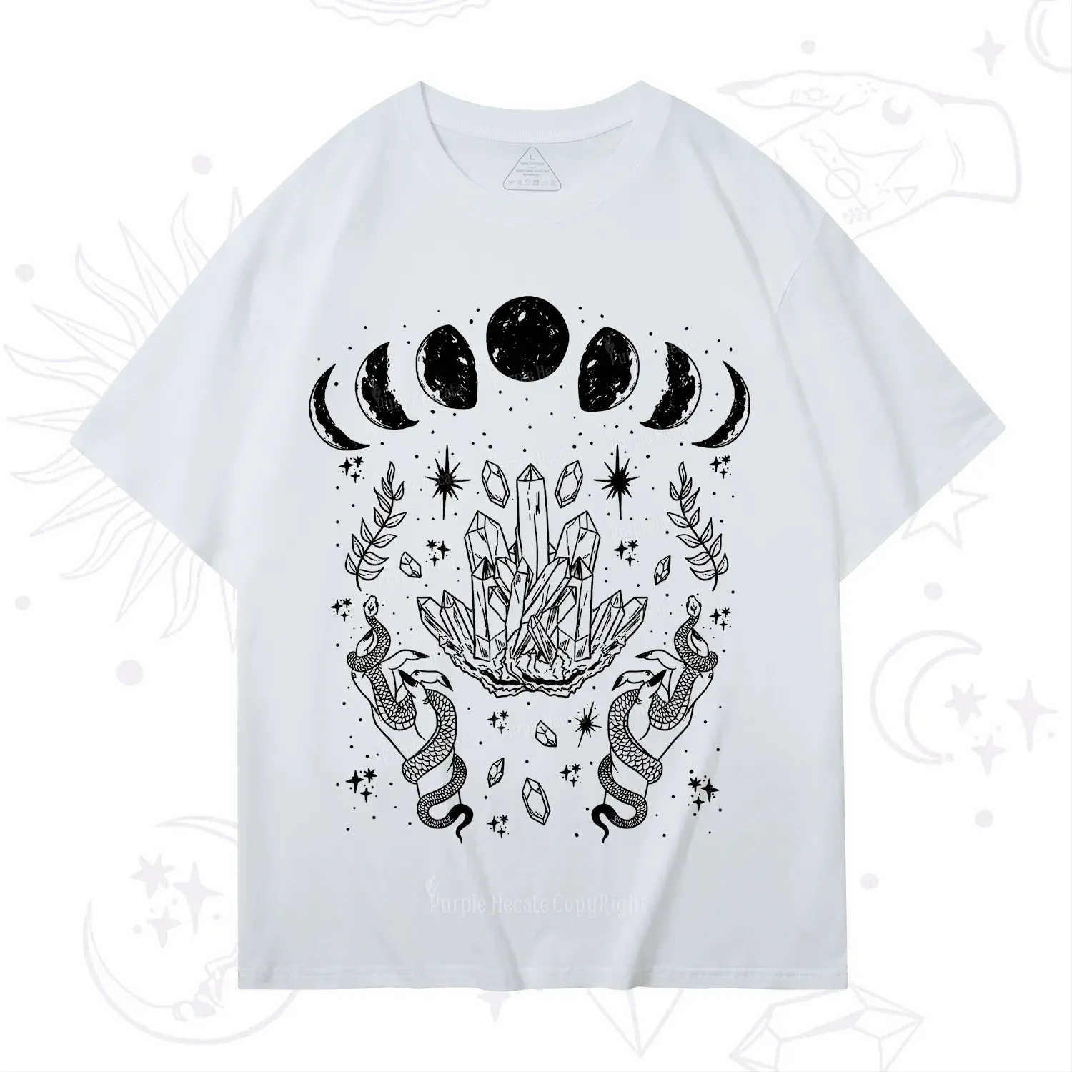 Purplehecate Serpents of the Moon T-Shirt