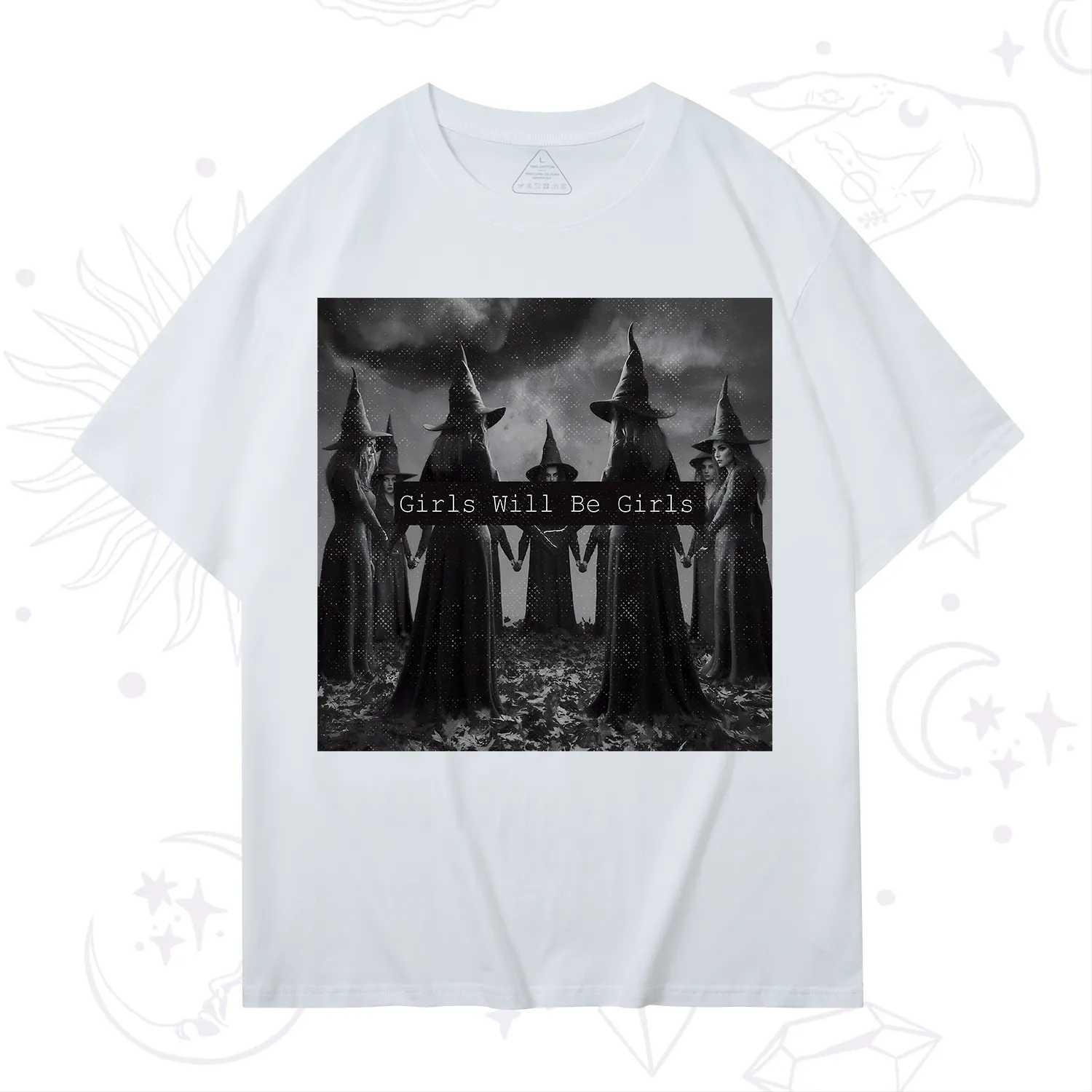 Purplehecate Vintage Girls Will Be Girls Witch T-Shirt