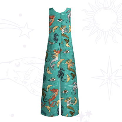 Purplehecate Mermaid Magic Wide Leg Jumpsuit
