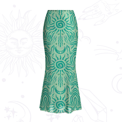 Purplehecate Solar Ritual Mesh Mermaid Hem Skirt