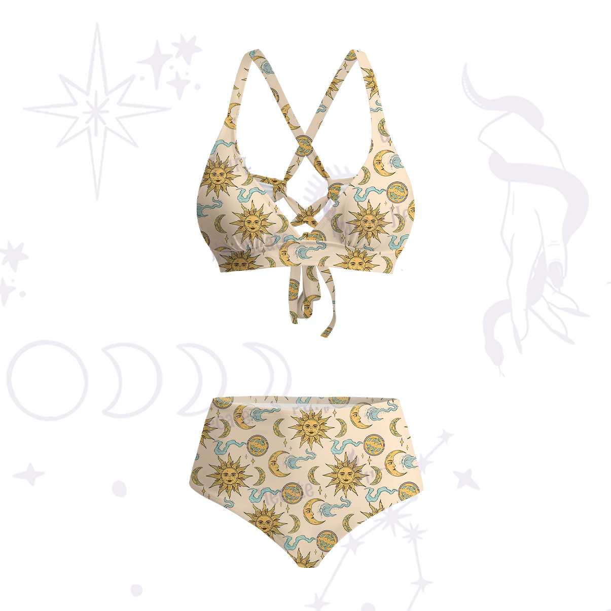 Magic Purplehecate Magic of Sun and Moon One-Piece Swimsuit