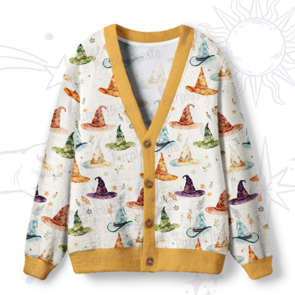 Purplehecate Witch Hat Ugly Cardigan Sweaters