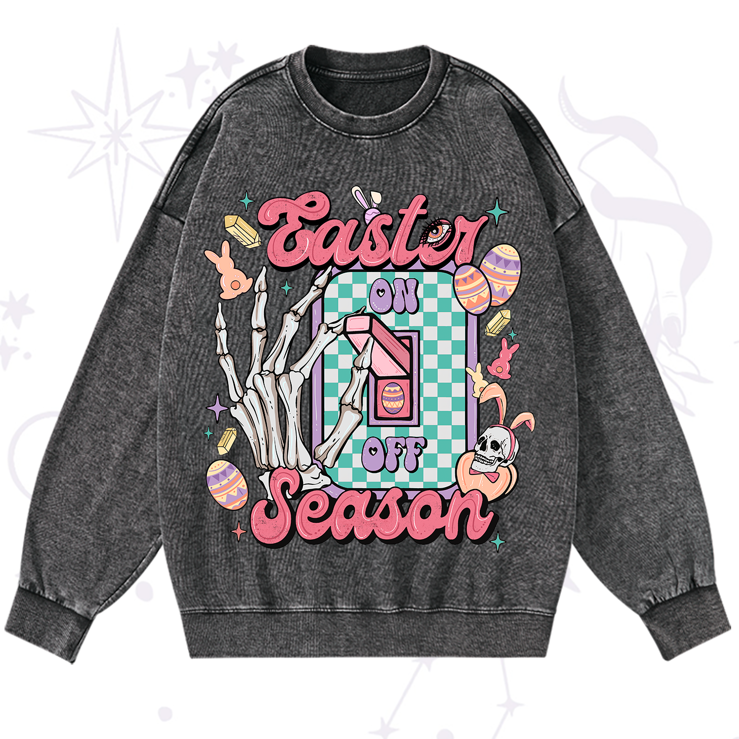 Purplehecate Easter Season Washed Sweatshirt