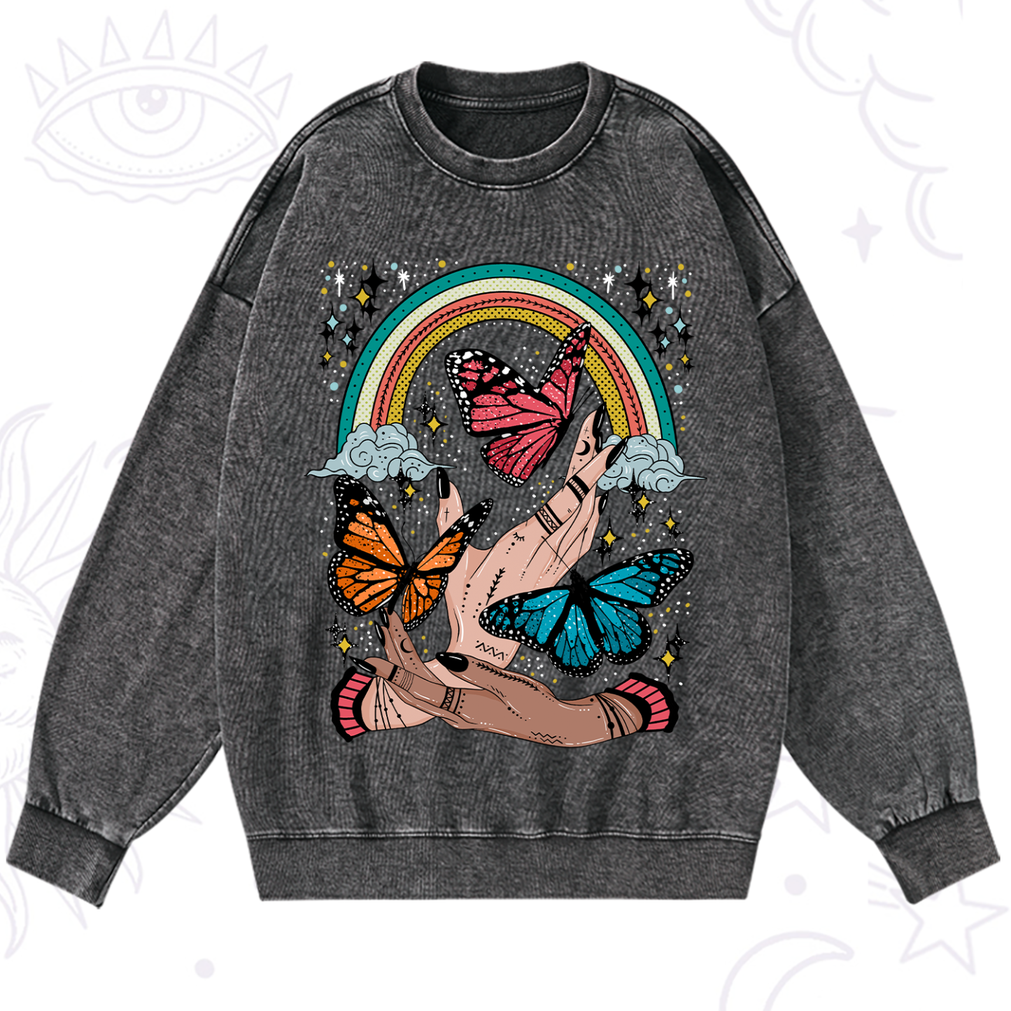 Magic Purplehecate Metamorphoses Washed Sweatshirt