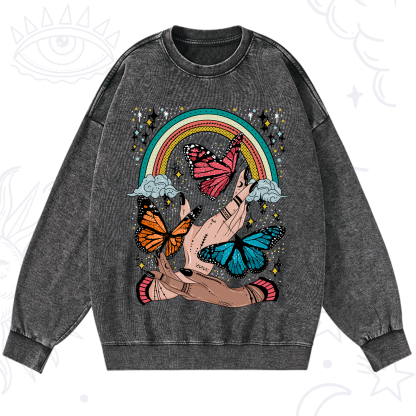 Purplehecate Metamorphoses Washed Sweatshirt