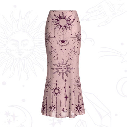 Purplehecate Solar Oracle Mesh Mermaid Hem Skirt