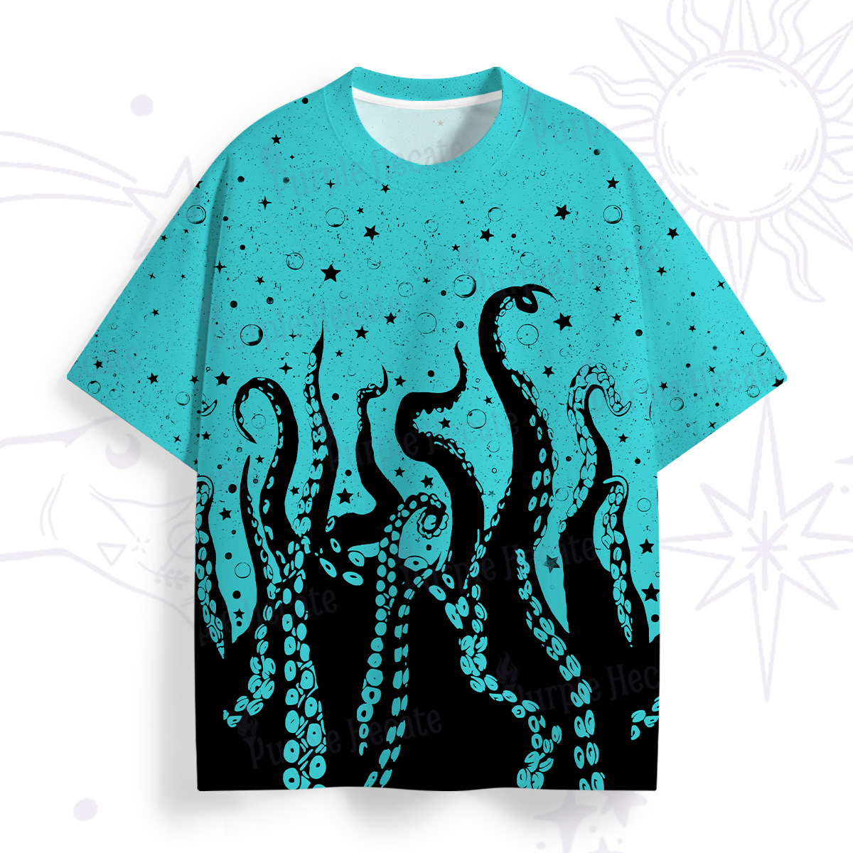 Purplehecate Tentacles of the Deep All Over Print T-Shirt