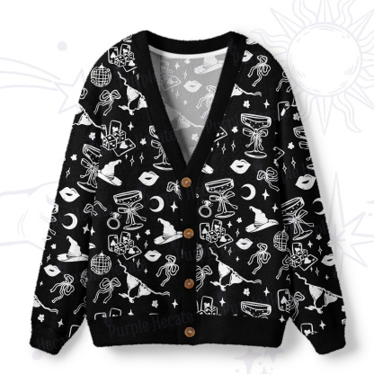 Purplehecate Witch’s Night Out Ugly Cardigan Sweaters