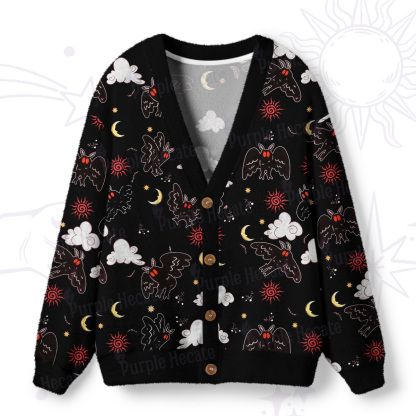 Purplehecate Cryptid Mothman Ugly Cardigan Sweaters