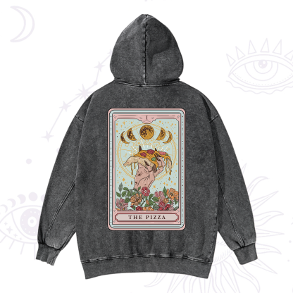 Purplehecate The Pizza Tarot Washed Hoodie