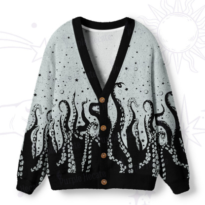 Purplehecate Tentacles of the Deep Ugly Cardigan Sweaters