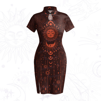 Purplehecate Lunar Eclipse Velvet Bodycon Dress