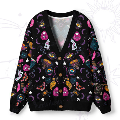 Purplehecate Secrets of the Starry Witch Ugly Cardigan Sweaters