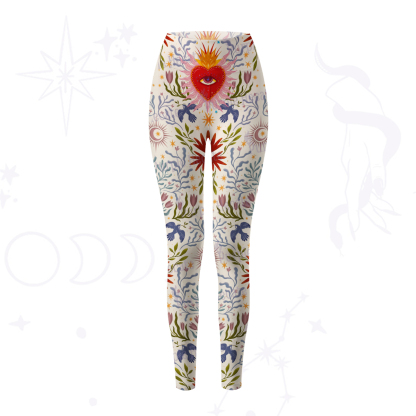 Purplehecate Sacred Flame Heart Yoga Pants