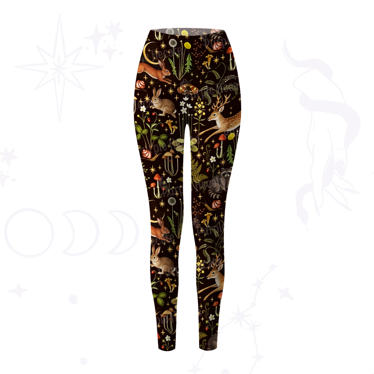 Purplehecate Enchanted Forest Animals Yoga Pants