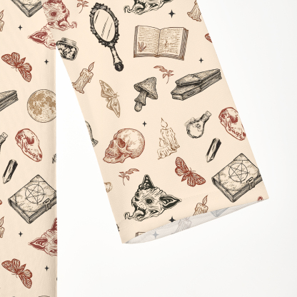 Purplehecate Witchy Spellbook Beachwear Cover-Up Dress