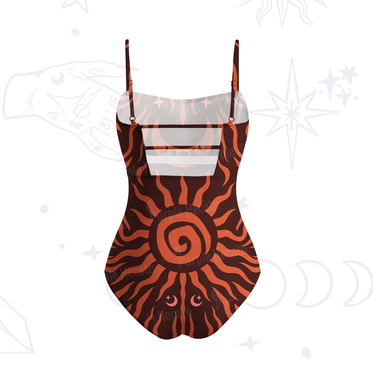 Purplehecate Solar Ritual Slim-Strap Swimsuit
