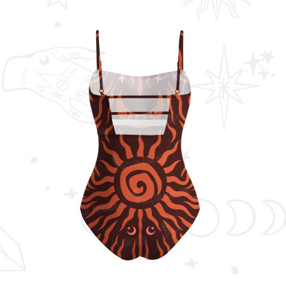 Purplehecate Solar Ritual Slim-Strap Swimsuit