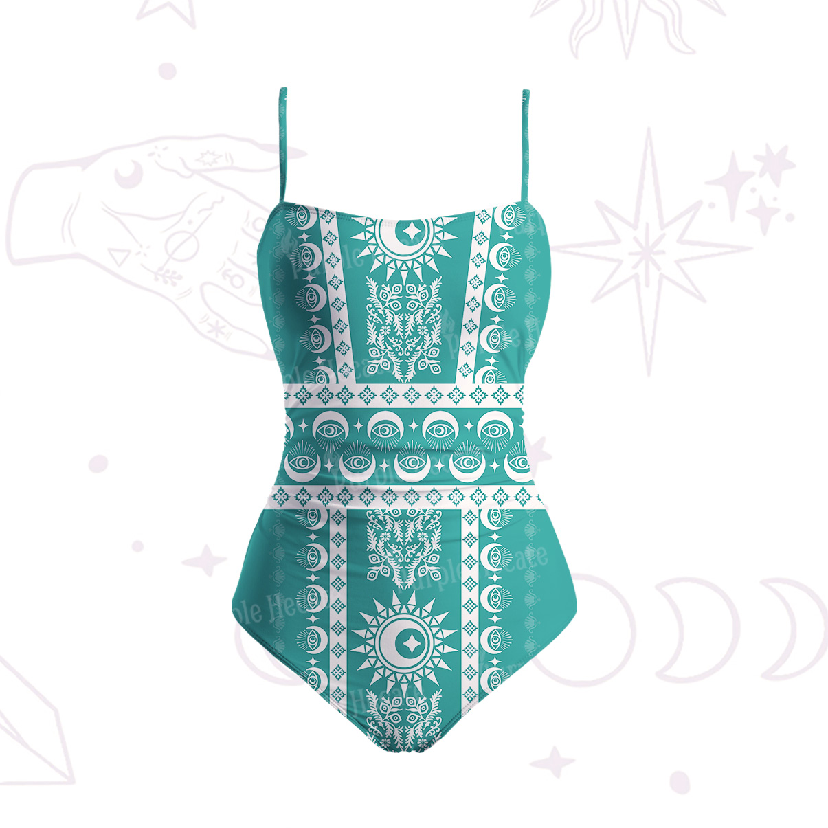 Purplehecate Visionary Sun Slim-Strap Swimsuit