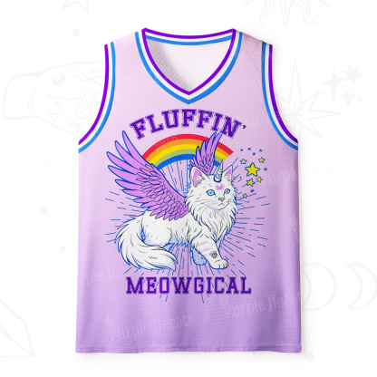 Purplehecate Fluffin Meowgical Mesh Jersey Tank Top