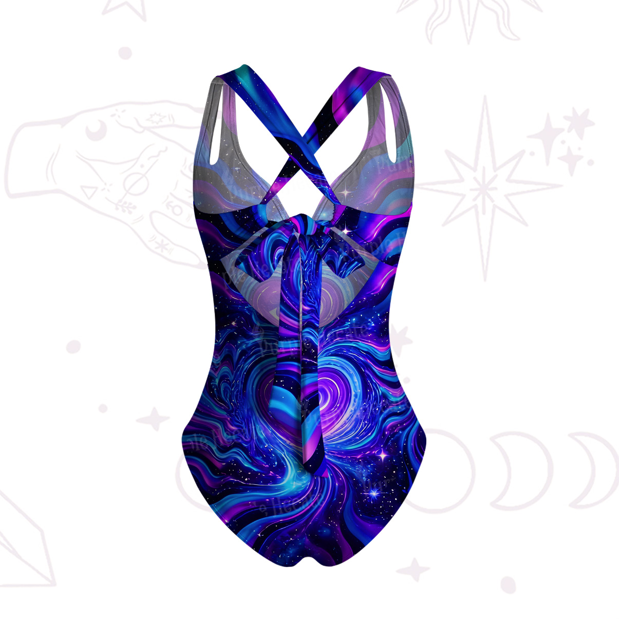 Purplehecate Galactic Heart One-Piece Swimsuit