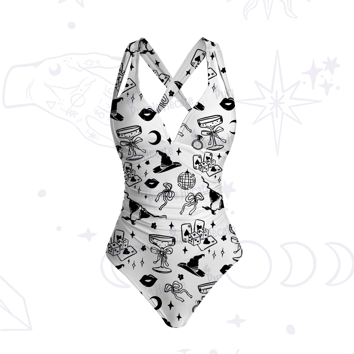 Purplehecate Witch’s Night Out One-Piece Swimsuit