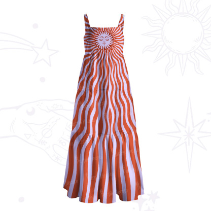 Purplehecate Radiance of the Sun Wide Straps Maxi Dress