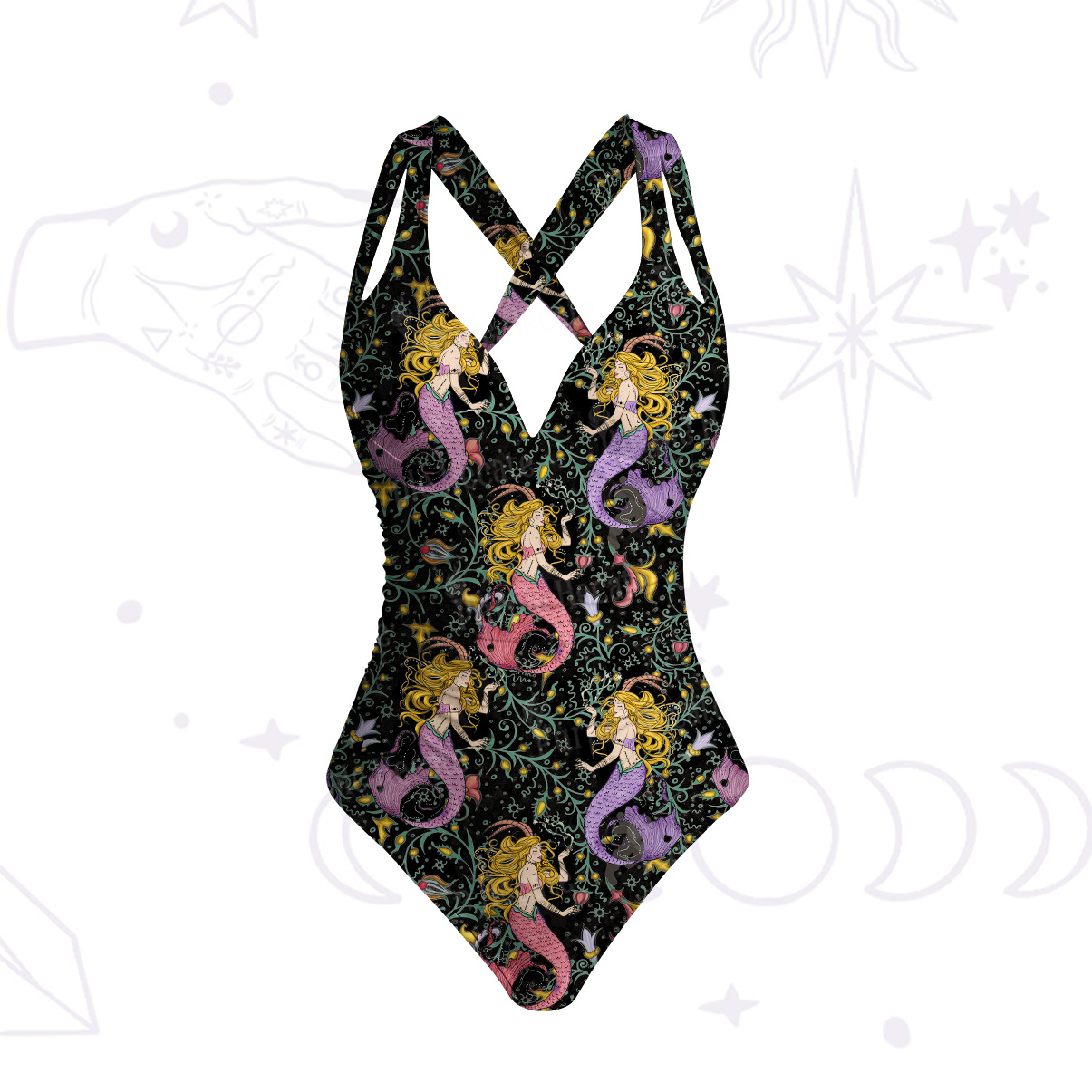 [Copy]Purplehecate Starry Tides One-Piece Swimsuit