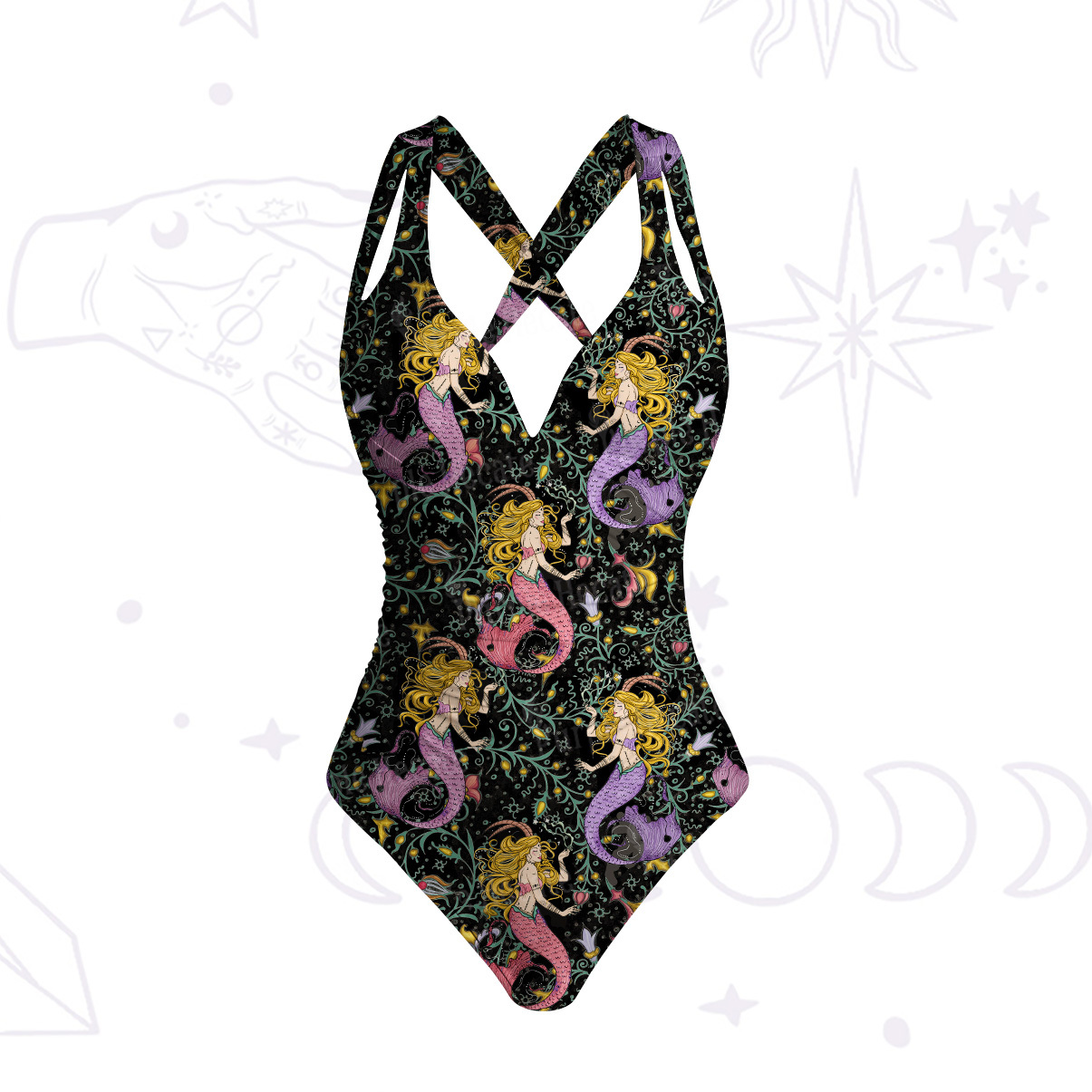 [Copy]Purplehecate Starry Tides One-Piece Swimsuit