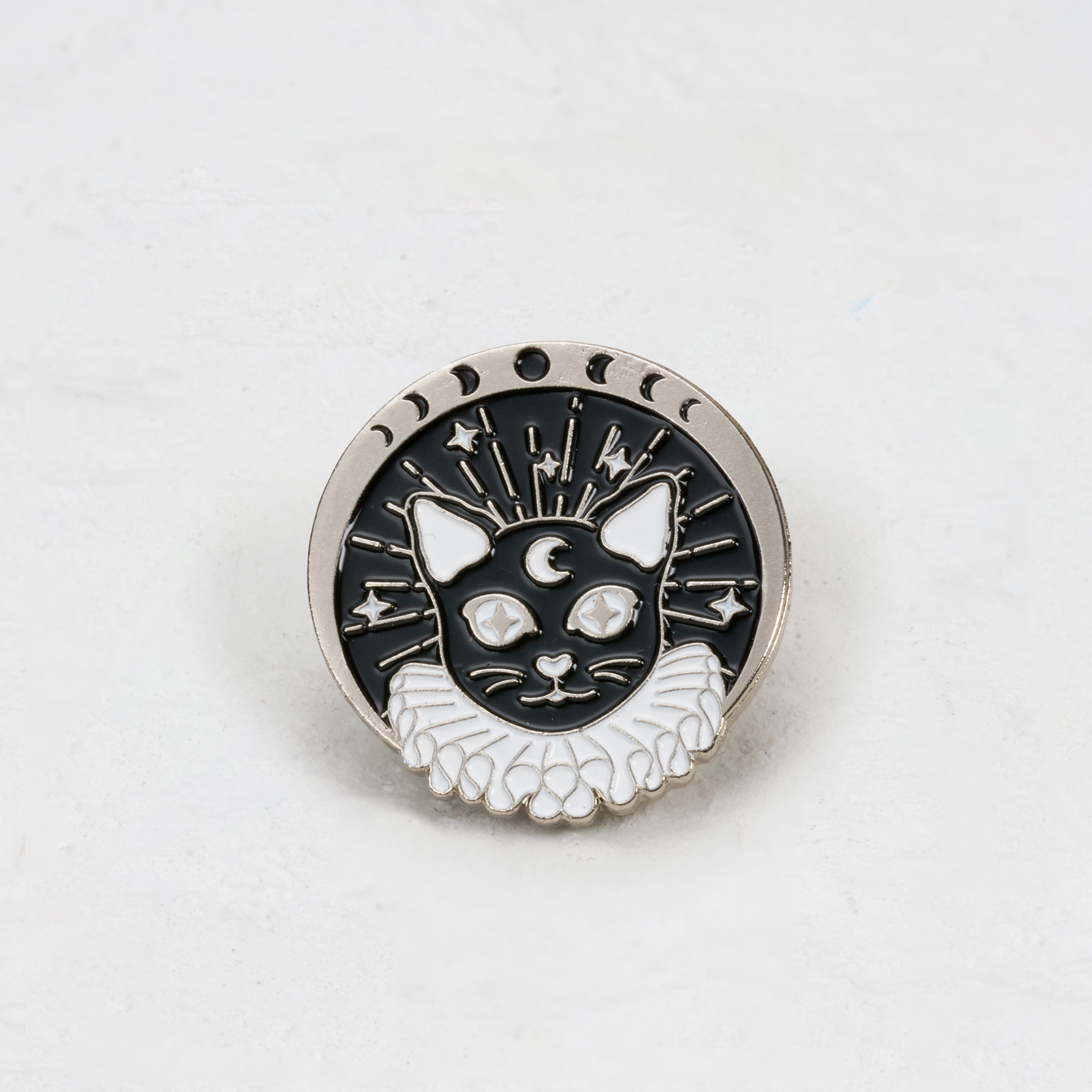 Purplehecate Cat Face Pin