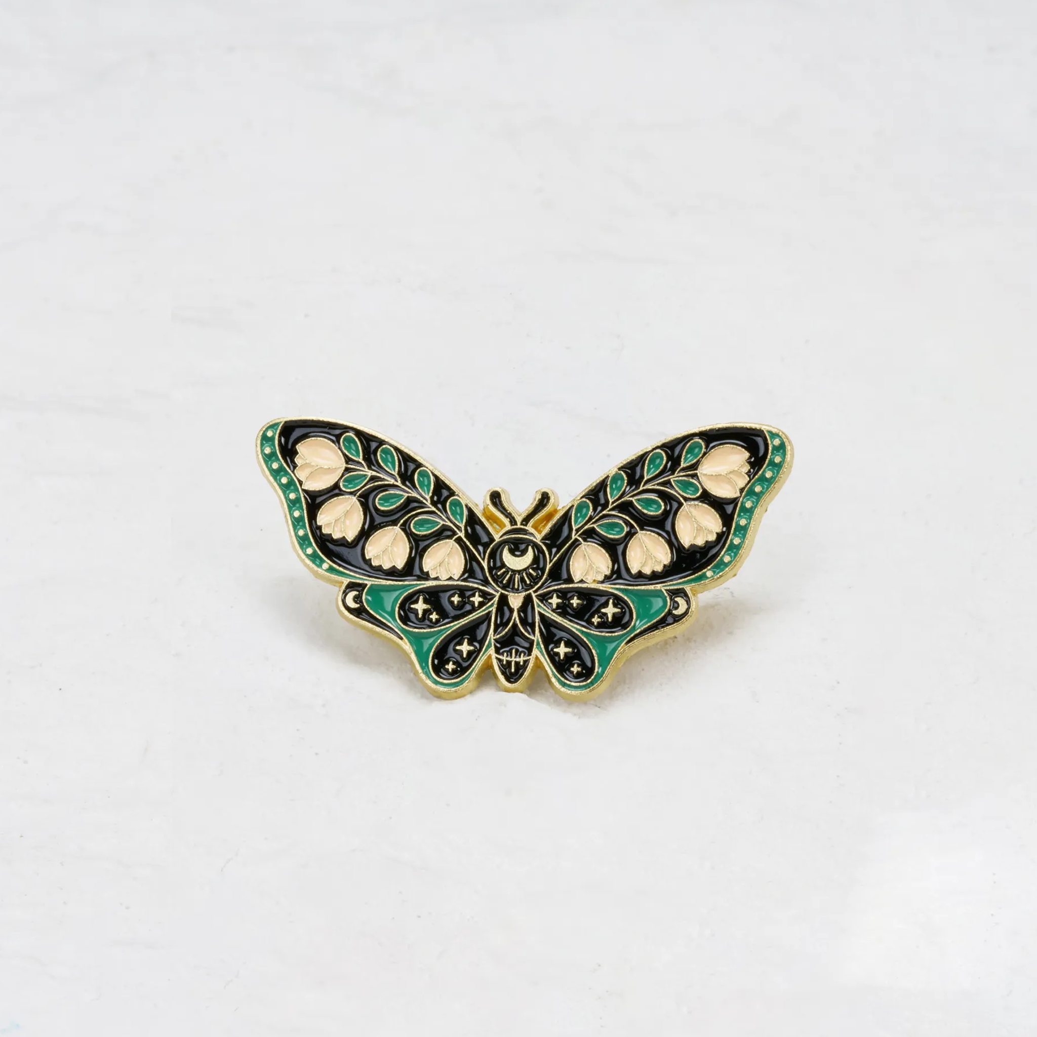 Purplehecate The Butterfly With Roses Pin