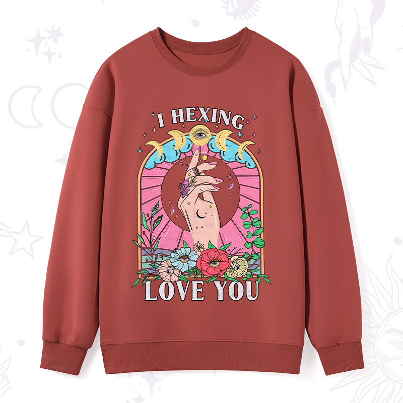 Purplehecate I Hexing Love You Sweatshirt