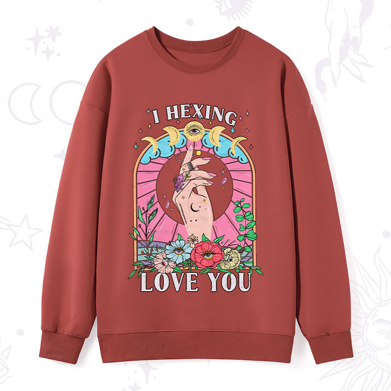 Purplehecate I Hexing Love You Sweatshirt