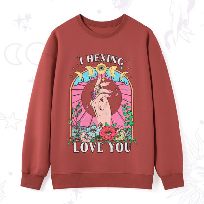 Purplehecate I Hexing Love You Sweatshirt