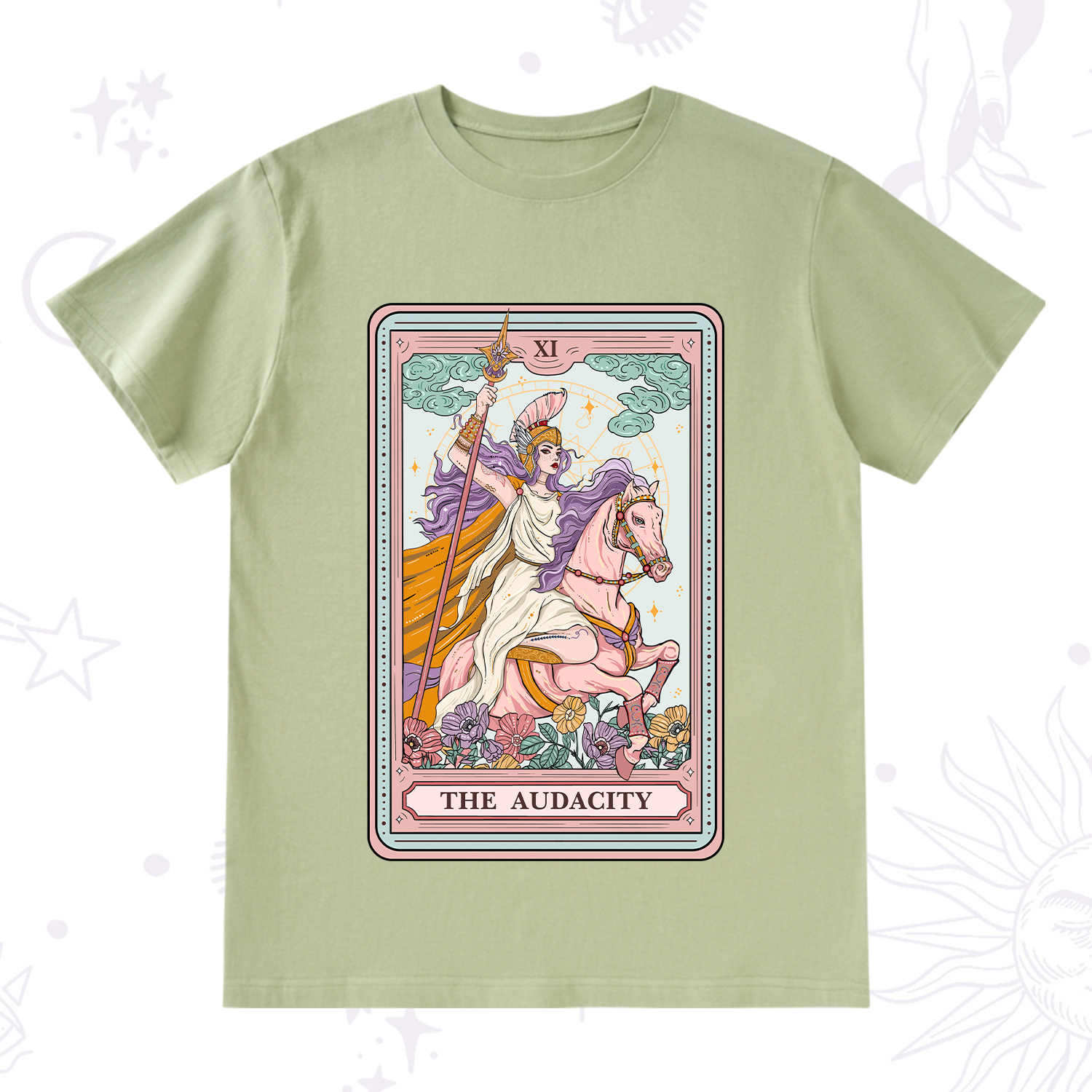 Purplehecate The Audacity Tarot Card T-Shirt
