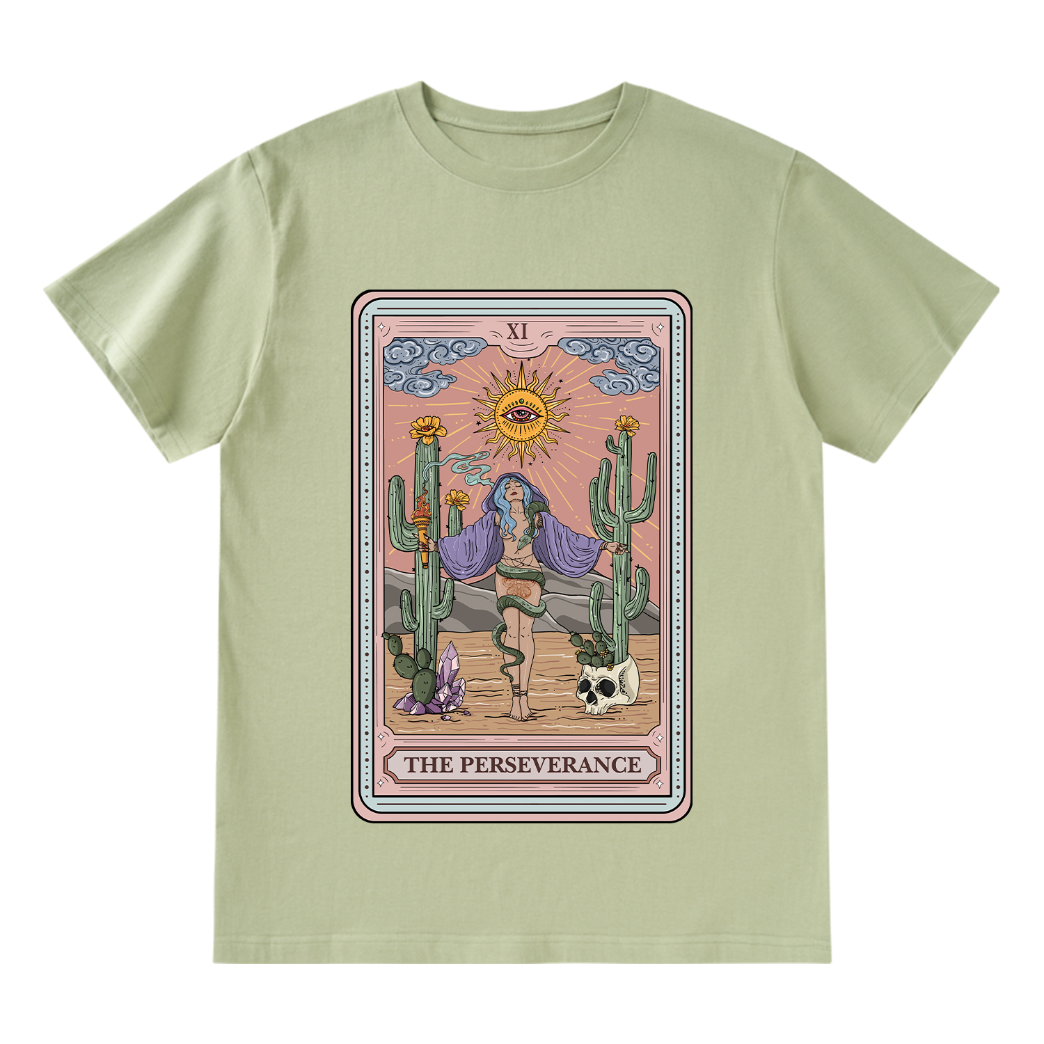 Purplehecate The Perseverance Tarot Card T-Shirt