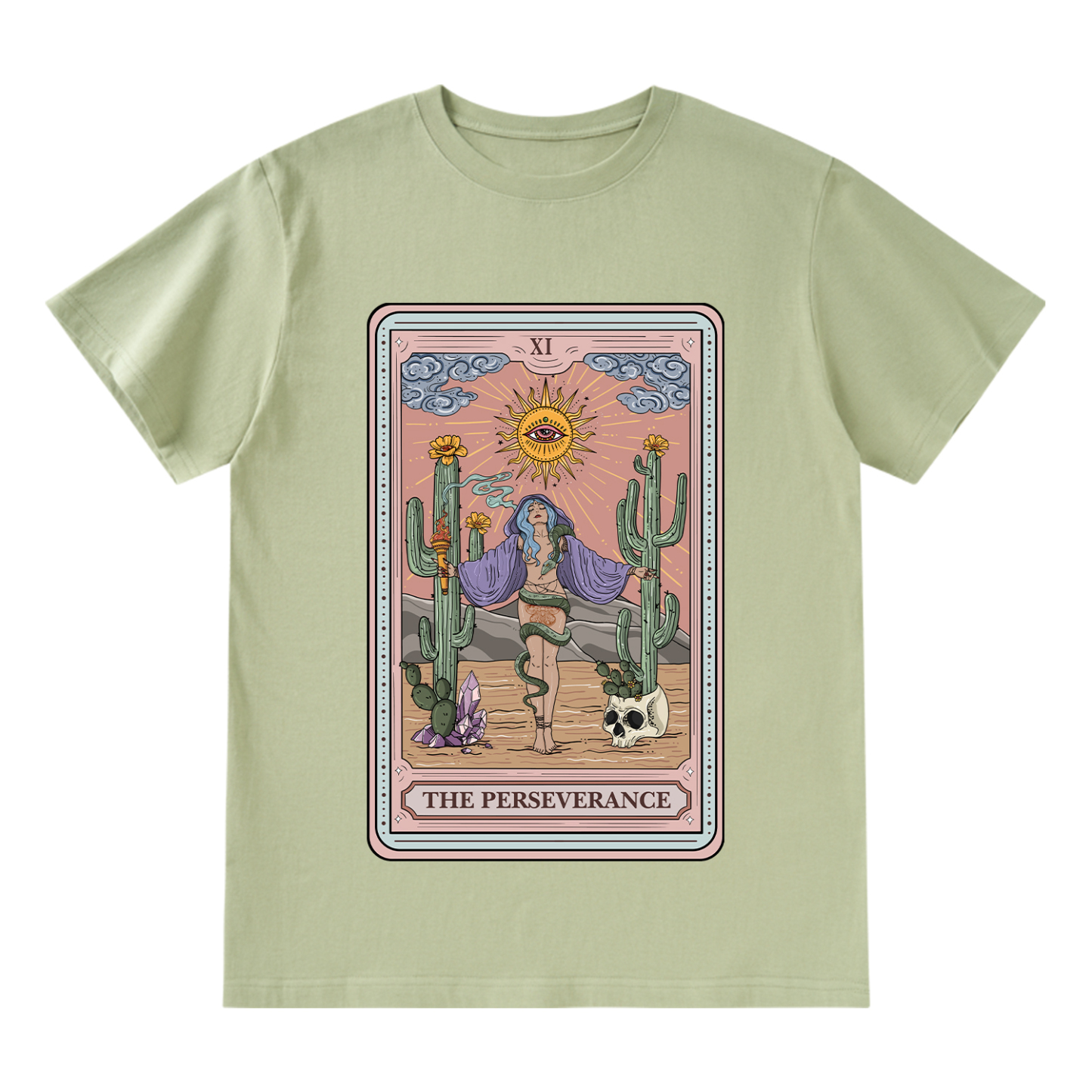 Purplehecate The Perseverance Tarot Card T-Shirt