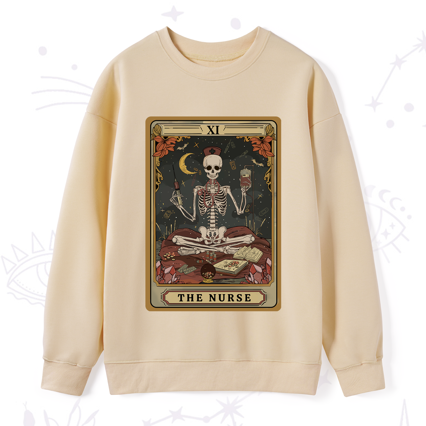 Purplehecate The Nurse Tarot Sweatshirt