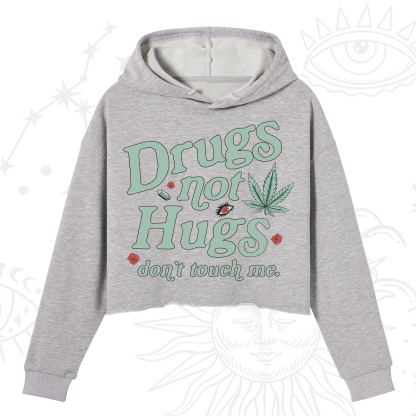 Purplehecate Sarcastic Weed Crop Hoodie