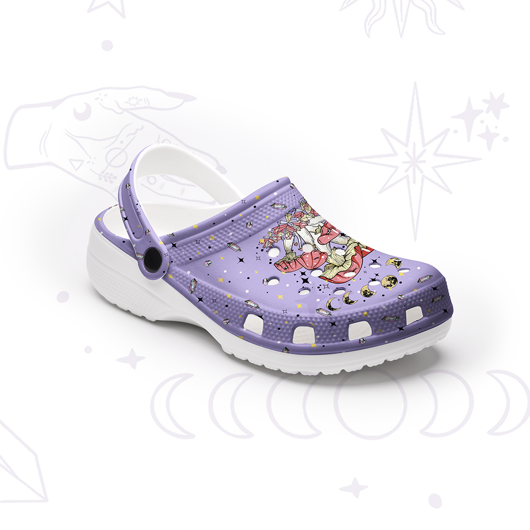 Purplehecate Magic Mushroom Rubber Clogs