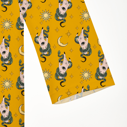 Purplehecate Reach For The Moon Beachwear Cover-Up Dress