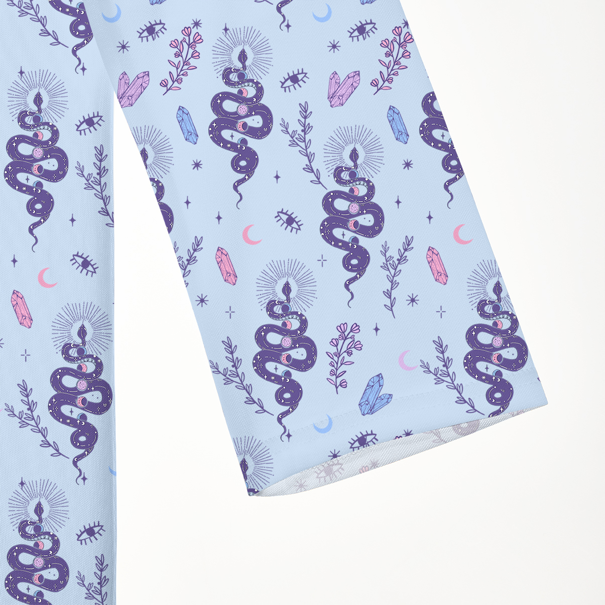 Purplehecate Snake And Moon Phase Comfort Beachwear Cover-Up Dress