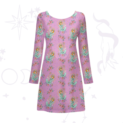 Purplehecate The Skeleton Nurse Beachwear Cover-Up Dress