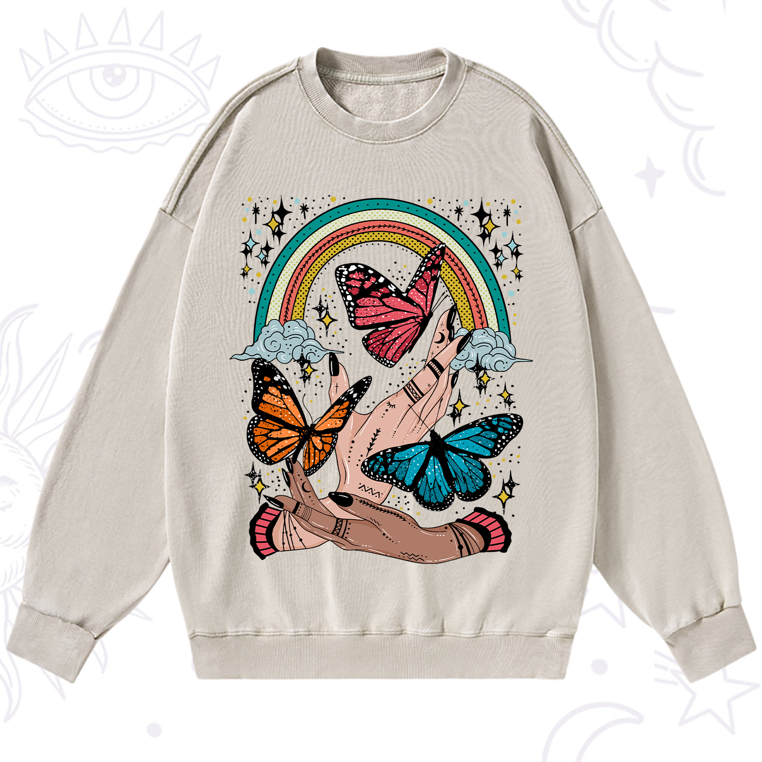 Purplehecate Metamorphoses Washed Sweatshirt