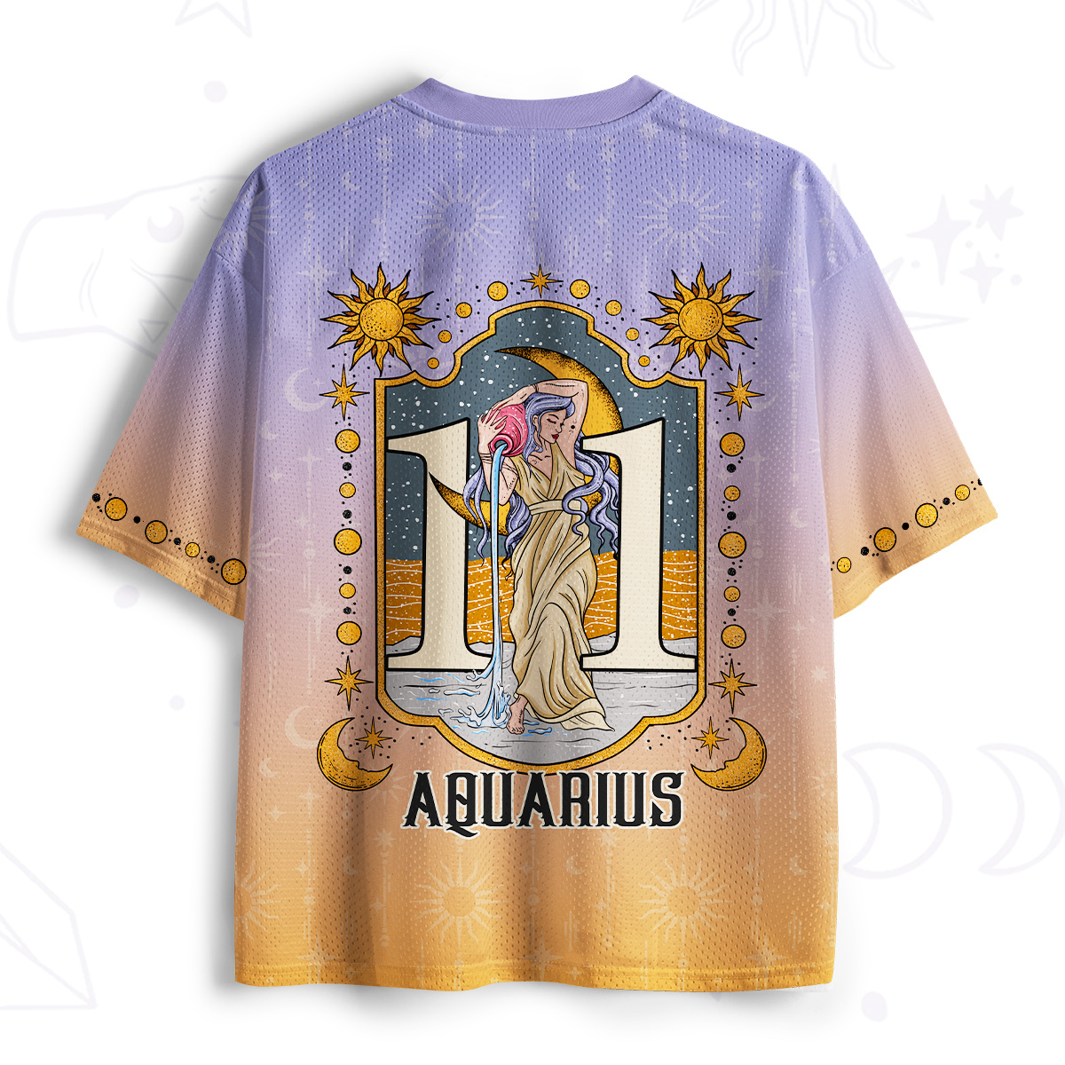 Purplehecate Aquarius Zodiac Mesh Jersey